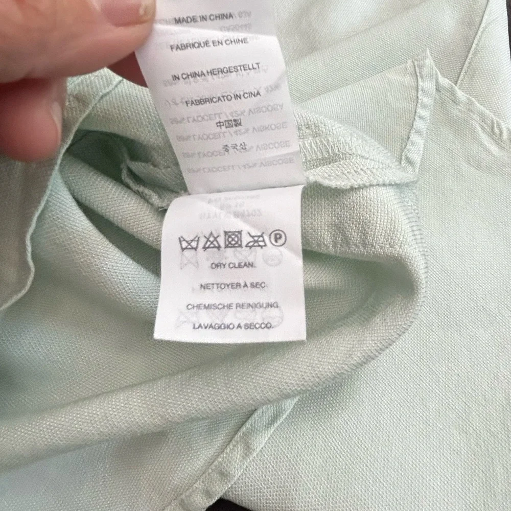 J. Crew light mint Blouse Classic Design